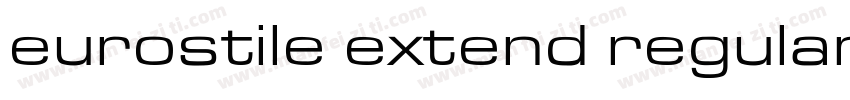 eurostile extend regular字体转换